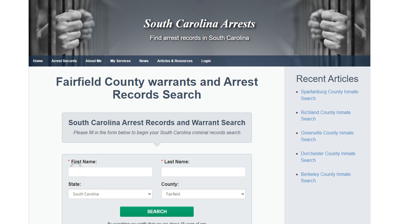 Fairfield County warrants and Arrest Records Search